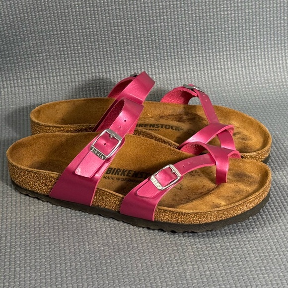 Birkenstock Women's Mayari BF Electric Metallic Magenta Sandals Size 7 US 38 EU - Picture 2 of 9
